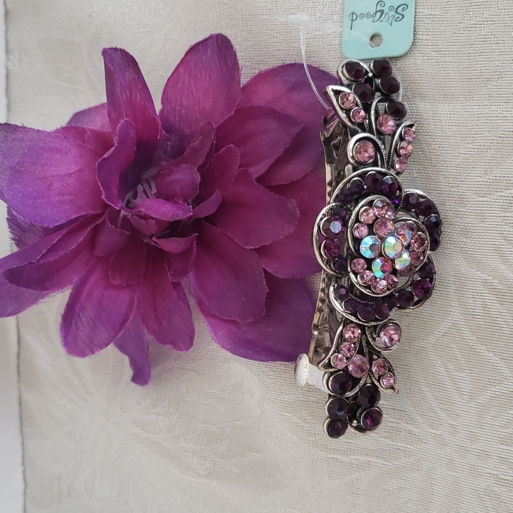 Hair barrette purple, lilac NEW